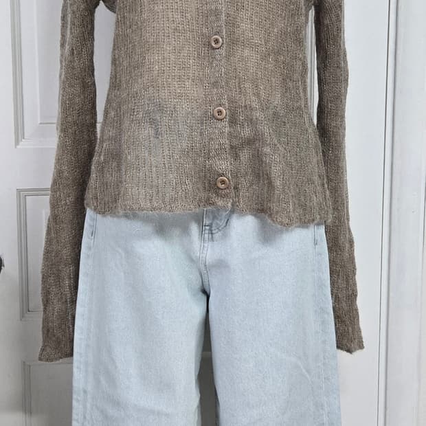 더일마 키드모헤어가디건