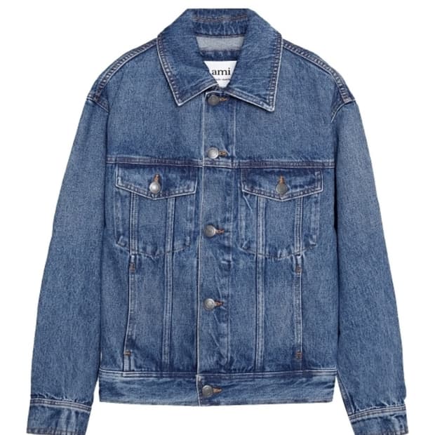 아미/ 오버핏 청자켓/ 100 L사이즈