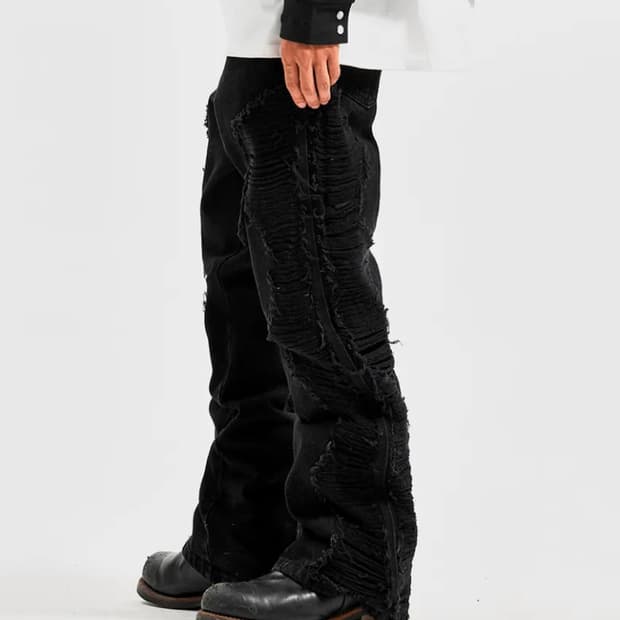 (구해요) 엑스트라오디너리 부츠컷 데미지 팬츠