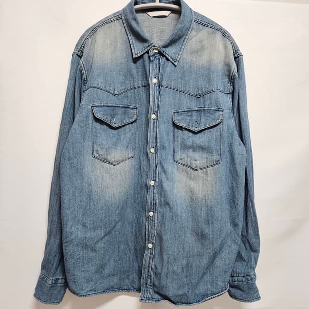 젠틀커버 린넨 데님 셔츠 M