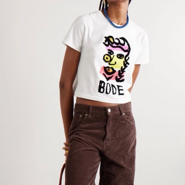 보디 bode 아트프린트 반팔티