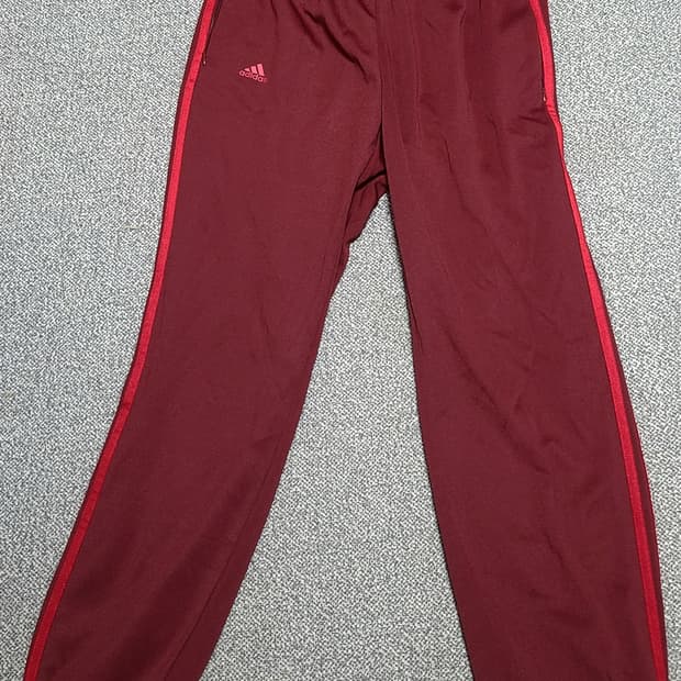 아디다스 3-스트라이프 트레이닝 팬츠 자주색