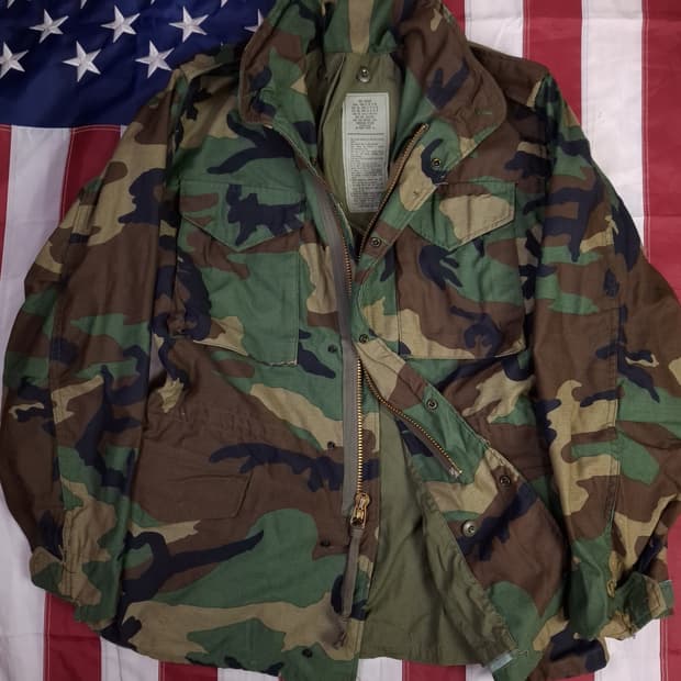 새제품 오리지날 80's 미군 우드랜드 M-65 필드야상