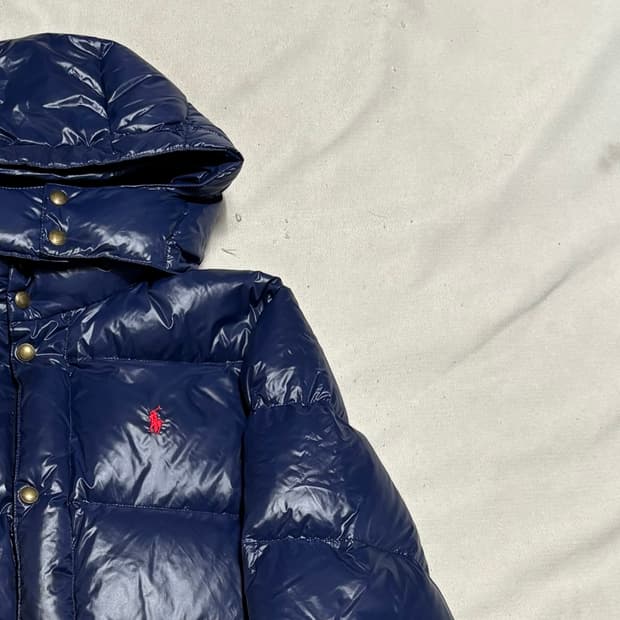 XL 폴로랄프로렌 덕다운 후드 패딩