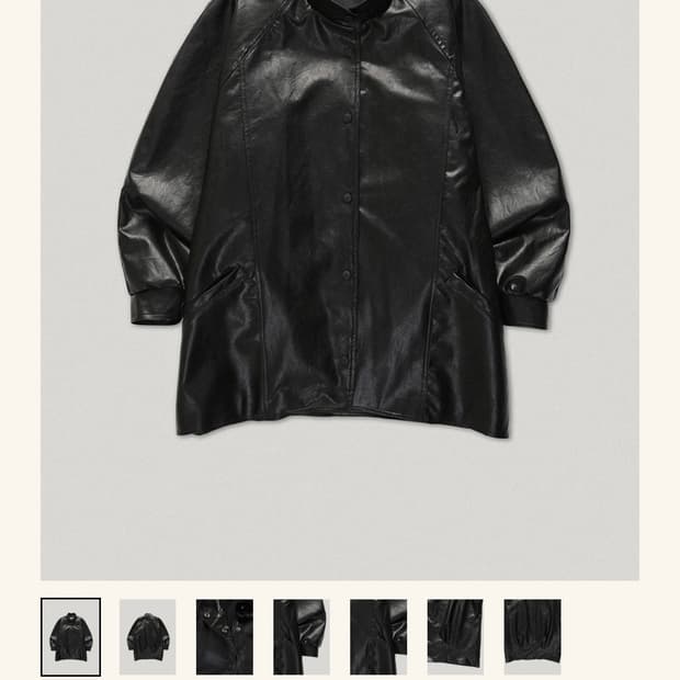 스무드무드 Des Prés Leather Jacket 레더자켓 (택포)