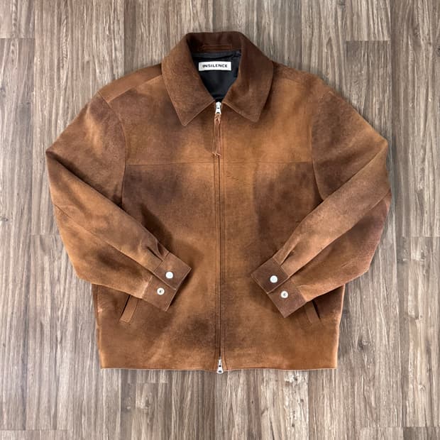 Insilence goat skin suede jacket