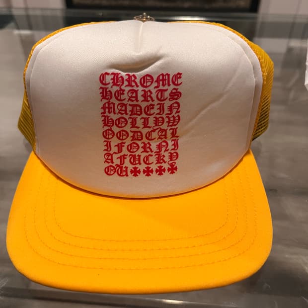 (새상품)크롬하츠 옐로우 트러커 모자
