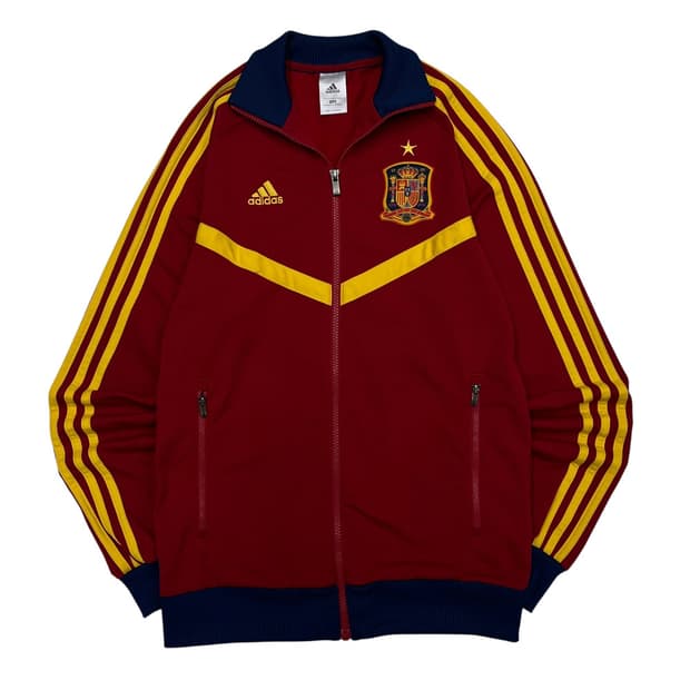 아디다스 옐로우라인 스페인 트랙탑 90