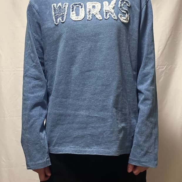 빈티지 코튼 긴팔티셔츠