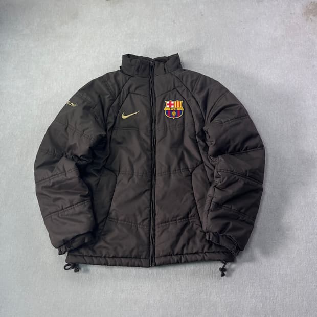 95 나이키x바르셀로나 브라운 푸퍼 패딩