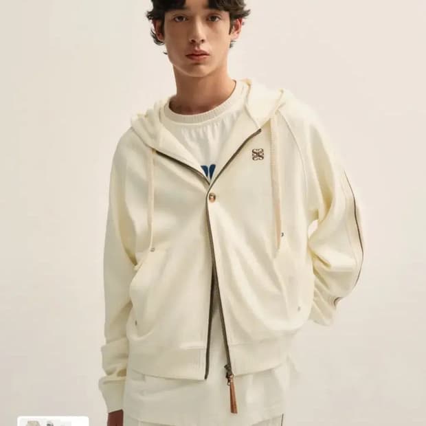 SATUR 새터 로고 자수 집업 후드집업