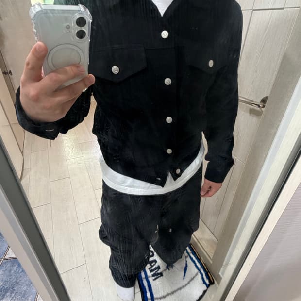 단스튜디오 코듀로이 자켓 블랙