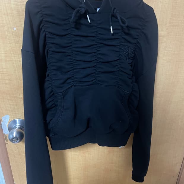 김미더영 셔링 후드집업