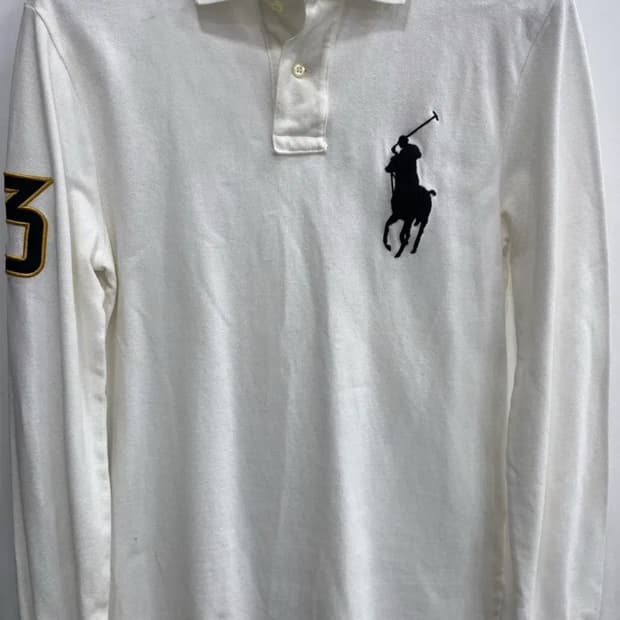 폴로 랄프로렌 빅포니 화이트 럭비티 