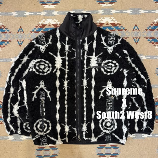 [M] 슈프림 x 남이서팔 플리스 자켓 블랙