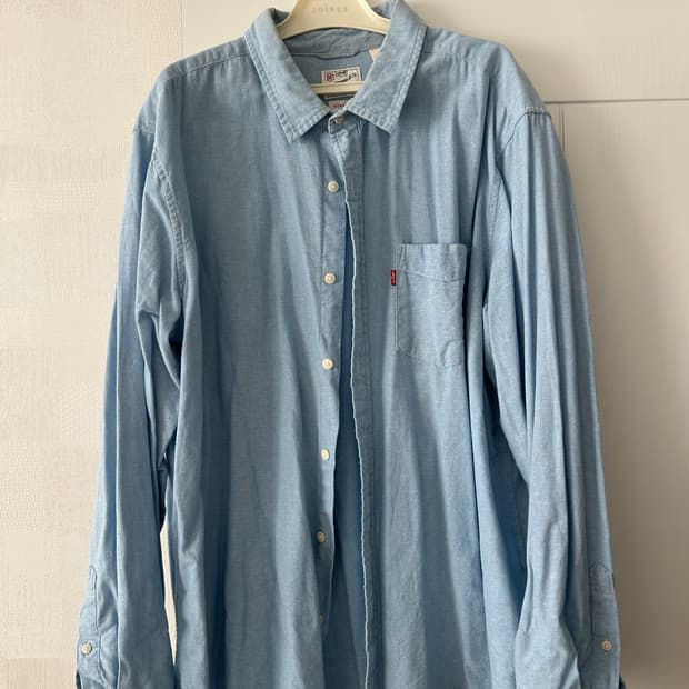 리바이스 스카이블루 셔츠