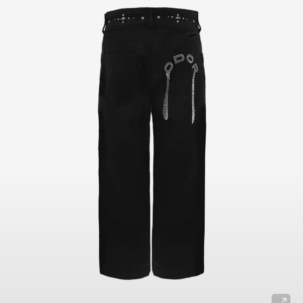 오도어 크리스 스터드 팬츠 1사이즈