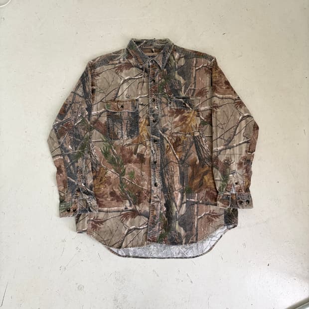 랭글러 PRO GEAR 빈티지 리얼트리 워크셔츠 XL