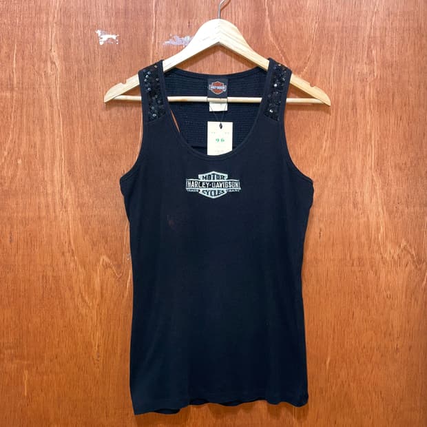 (XL) Harley Davidson 할리 자수 슬리브리스 나시