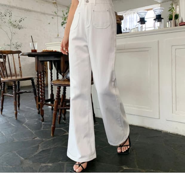 페이린투버튼 와이드펜츠