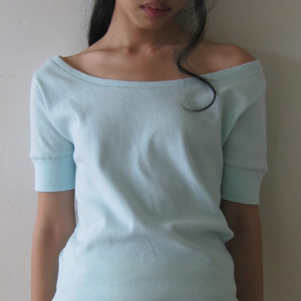 샵페어리 리브 하프 탑 민트 rib half top mint