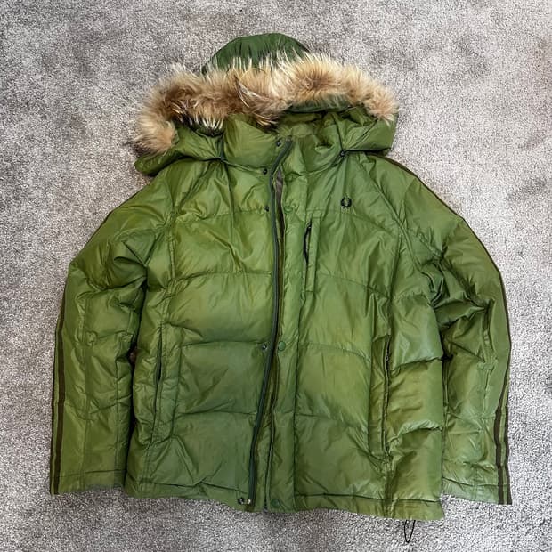 프레드페리 다운 필드 퓨퍼 패딩 자켓M-L