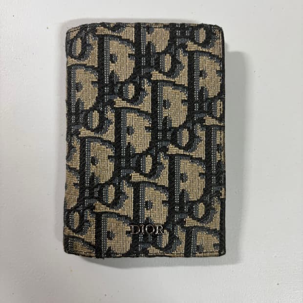 디올 오블리크 반지갑