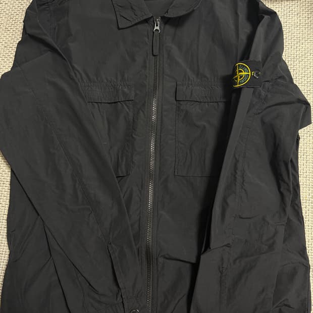 스톤아일랜드 나일론 셔츠자켓 블랙 M