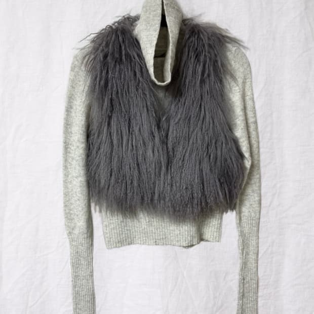 real fur vest