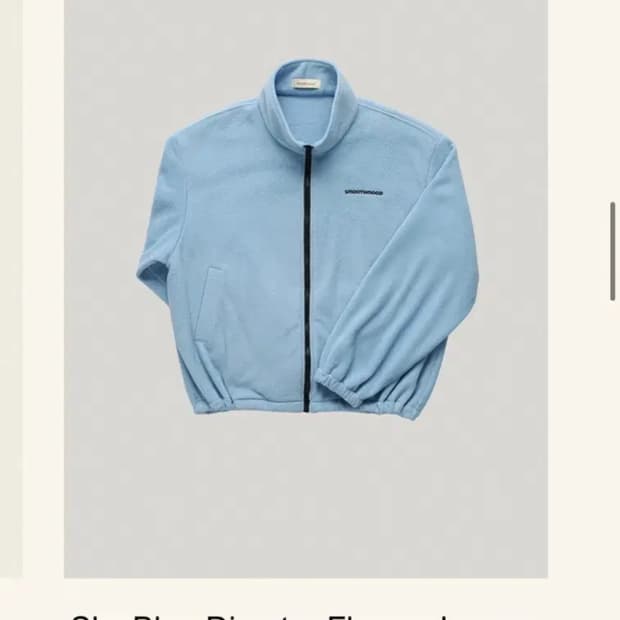 스무드무드 스무스무드 디렉터 플리스 점퍼 스카이블루