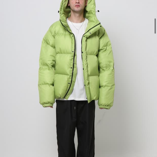 플라스틱프로덕트 오버사이즈 후디드 푸퍼 패딩