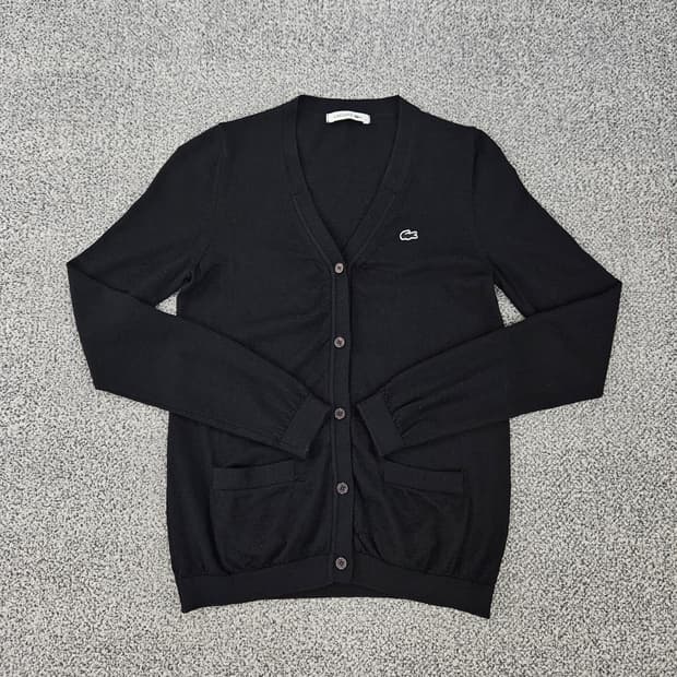 [34] 라코스테 여성 울 브이넥 니트 가디건 1103JM1