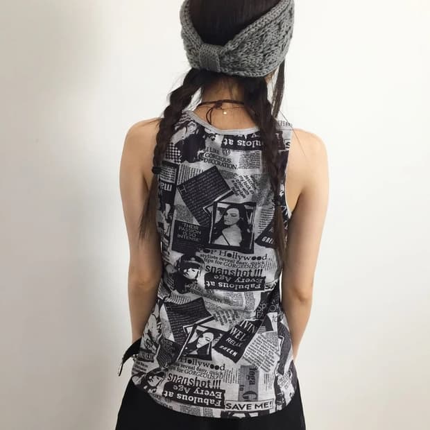 Twenty One Tabloid Graphic Tank Top