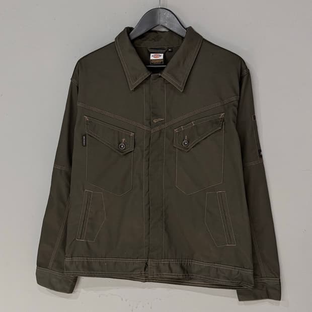 Dickies 디키즈 스티치 카키 워크자켓 