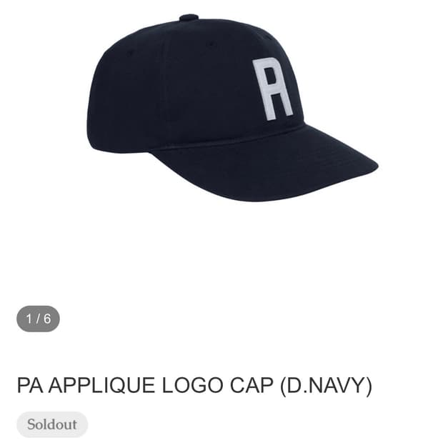 LEUK PA 다크네이비 볼캡모자