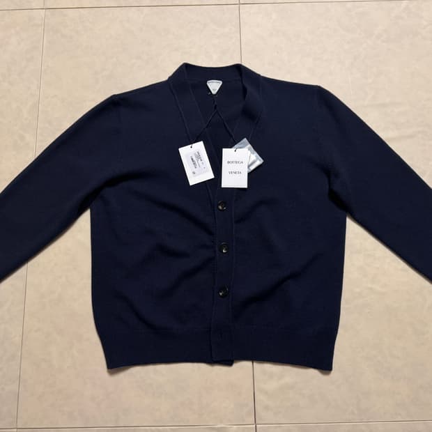 보테가 베네타) 캐시미어 네이비 가디건 M(105추천)