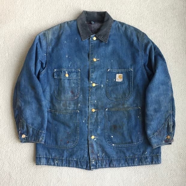 70‘s carhartt 데님 초어자켓 굿페이딩 굿사이즈