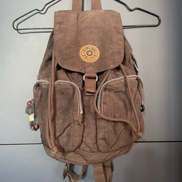 초코 브라운 모리걸 복조리 키플링 백팩