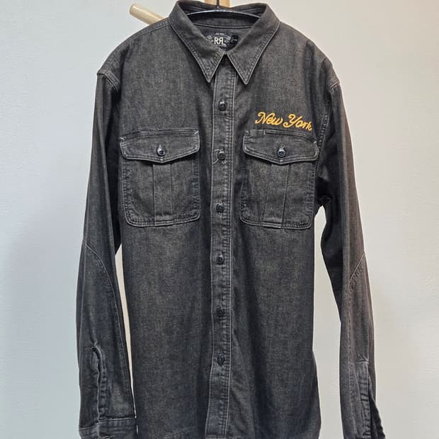 Rrl 임브로이더 셔츠 m