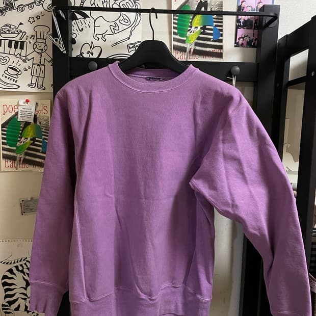 오라리 라벤더 컬러 스웻셔츠 4사이즈 M