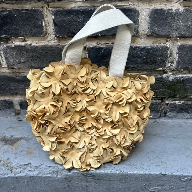 Comme Des Garcons Flower Rubber bag