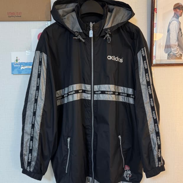 [M]아디다스 90s 스트릿볼 바람막이 자켓 올드스쿨