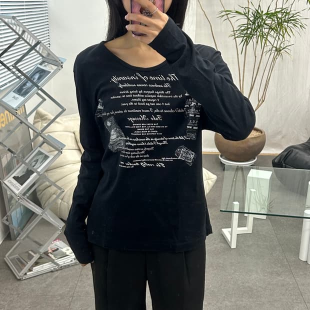 남녀공용 사이즈 긴팔티셔츠