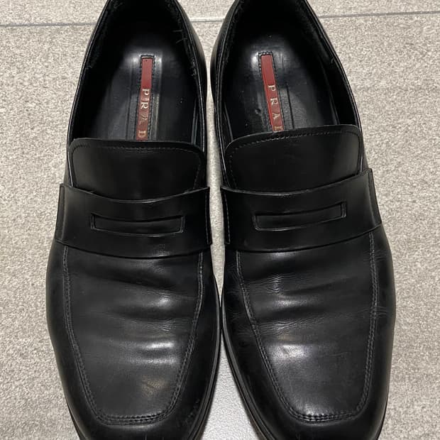 Prada sports strap slipon loafers