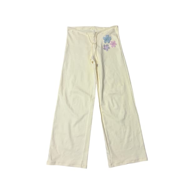 AS IF CALIE FLOWER YELLOW PANTS