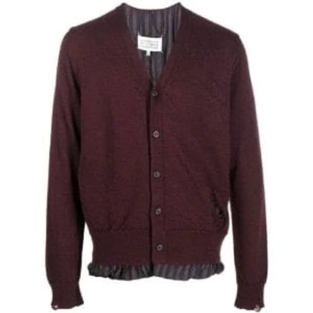 마르지엘라 디스 가디건 버건디 