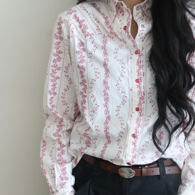 Vintage Western Floral Shirt