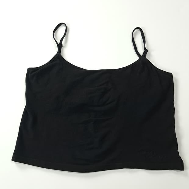 CK172 L 할리데이비슨 00s 블랙 슬리브리스 크롭 티셔츠