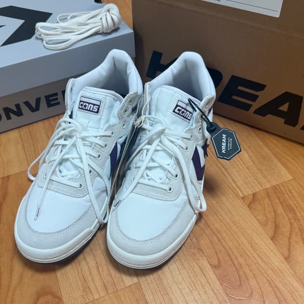 컨버스 패스트브레이크 프로 미드 화이트 베이퍼러스 그레이 265