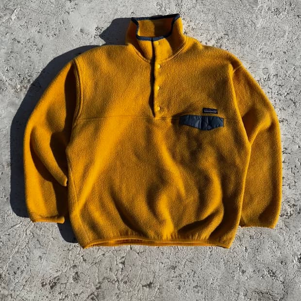 파타고니아 USA 신칠라 스냅티 옐로우 L